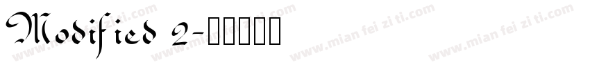 Modified 2字体转换